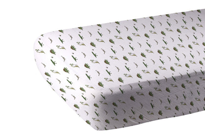 Dino Days Cotton Muslin Crib Sheet